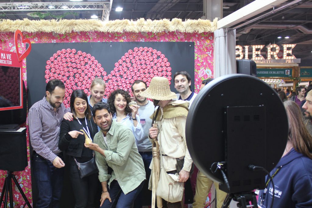 Borne selfie Selfizee au salon de l'agriculture de Paris