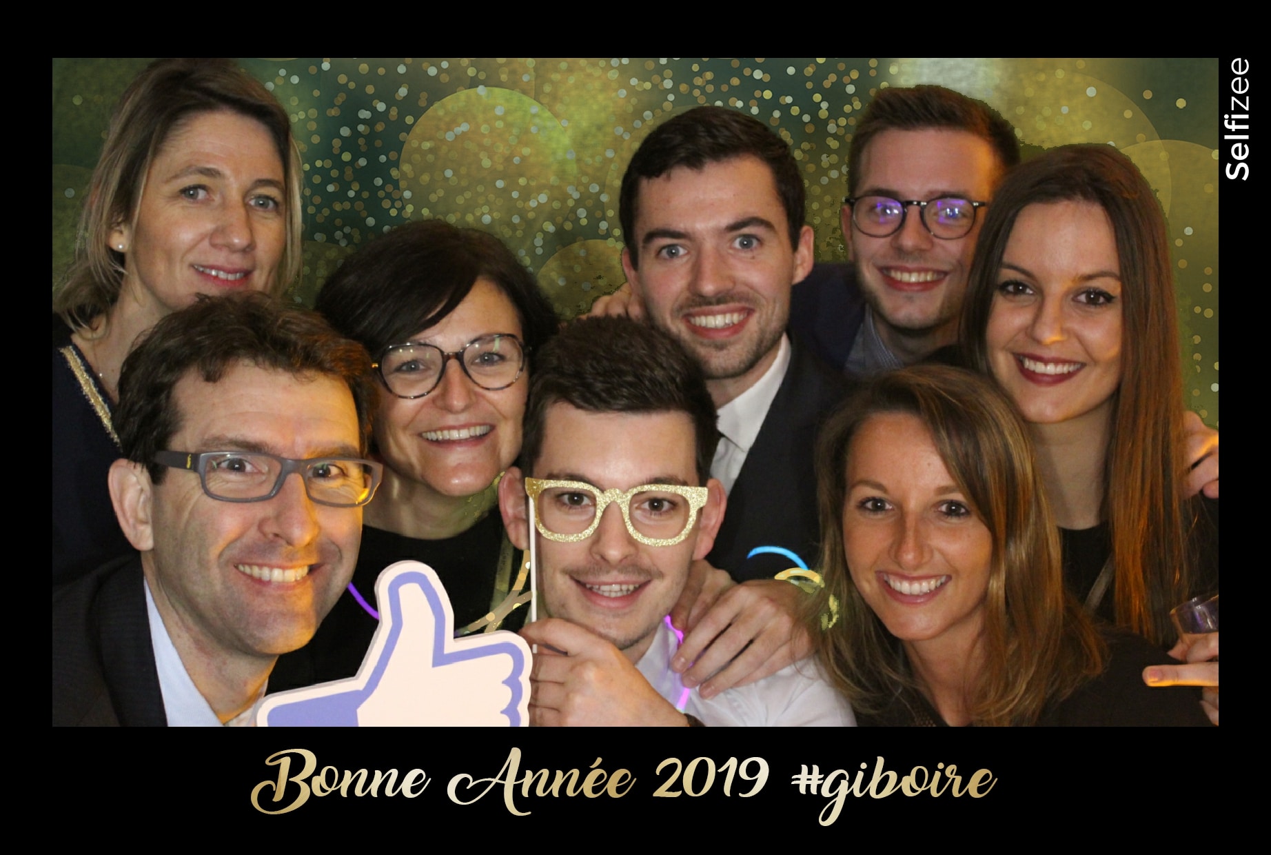 Soirée d'entreprise pour Nouvel An à Giboire Rennes avec borne photo et animation fond vert