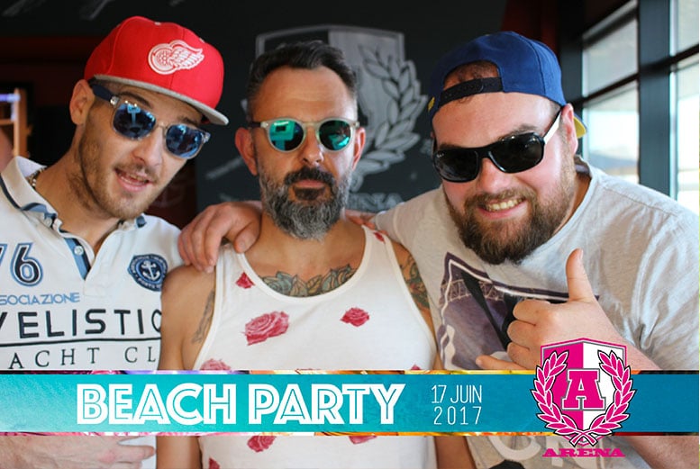 Soirée Beach Party 2 avec borne photo à l'Arena Brasserie Sportive de Brest