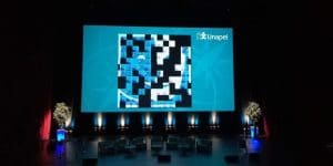 Animation photo mosaïque sur écran géant avec borne photo au 59ème congrès de l'Unapei à Lyon