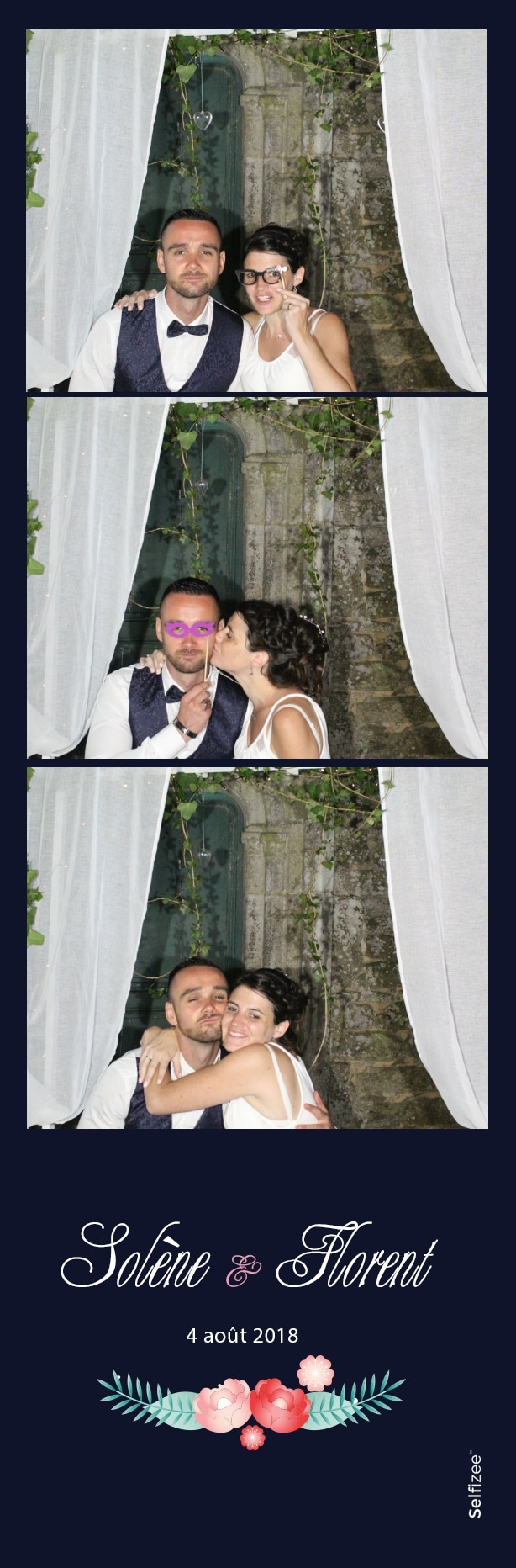 Photobooth à louer pour mariage dans le Morbihan avec impressions photos personnalisées