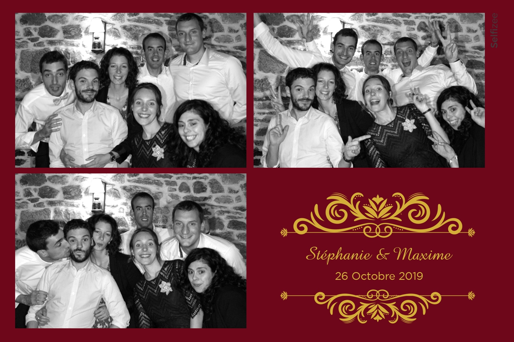 Borne selfie pour photos mariage personnalisées dans le Morbihan - photobooth à louer à Carhaix Plouguer pour mariage, anniversaire, fête, baptême