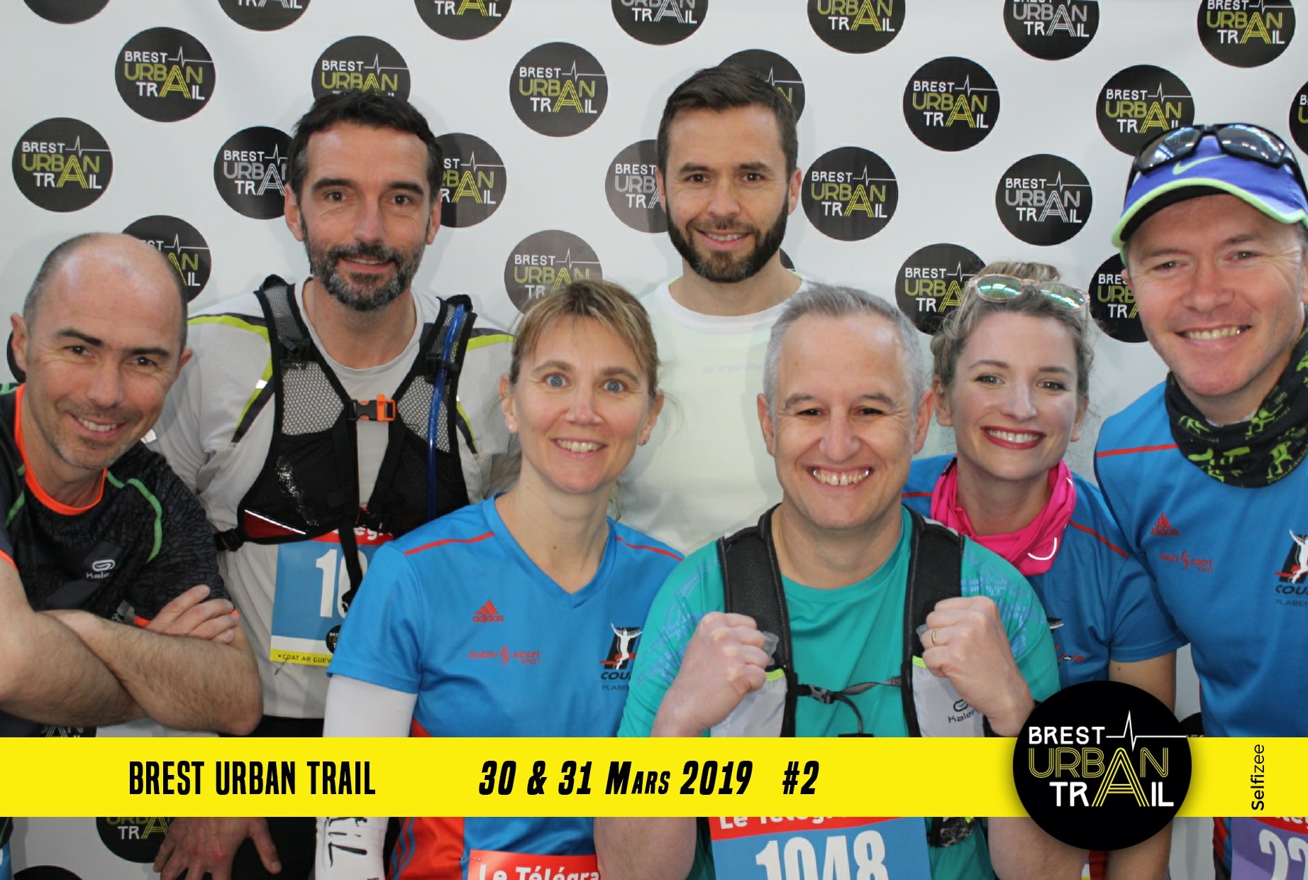 Animation photocall et selfie box au Brest Urban Trail 2019 pour les participants des courses ou visiteurs