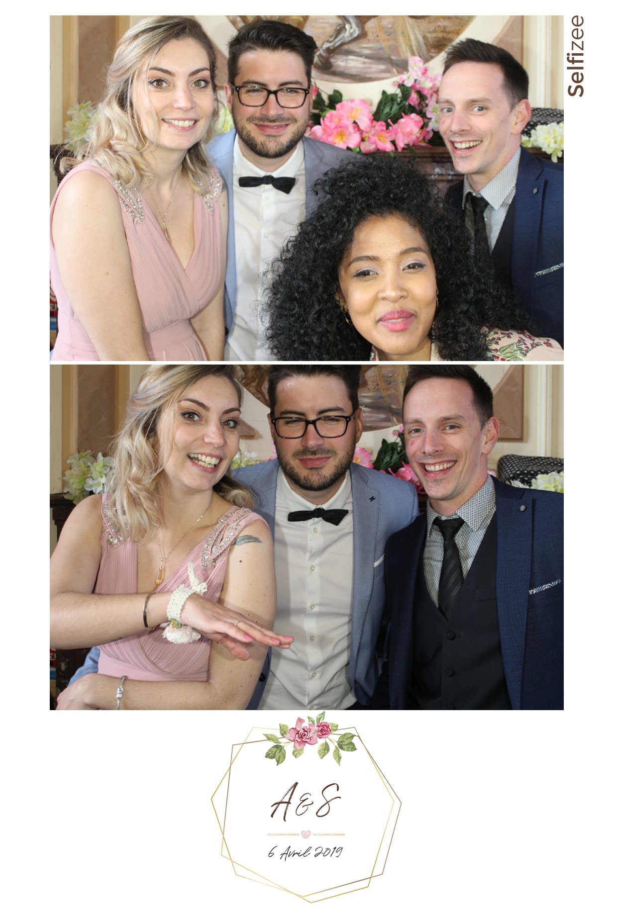 Animation photo mariage Angers - selfie box avec photos personnalisées et impressions mariage ou fête en Maine et Loire