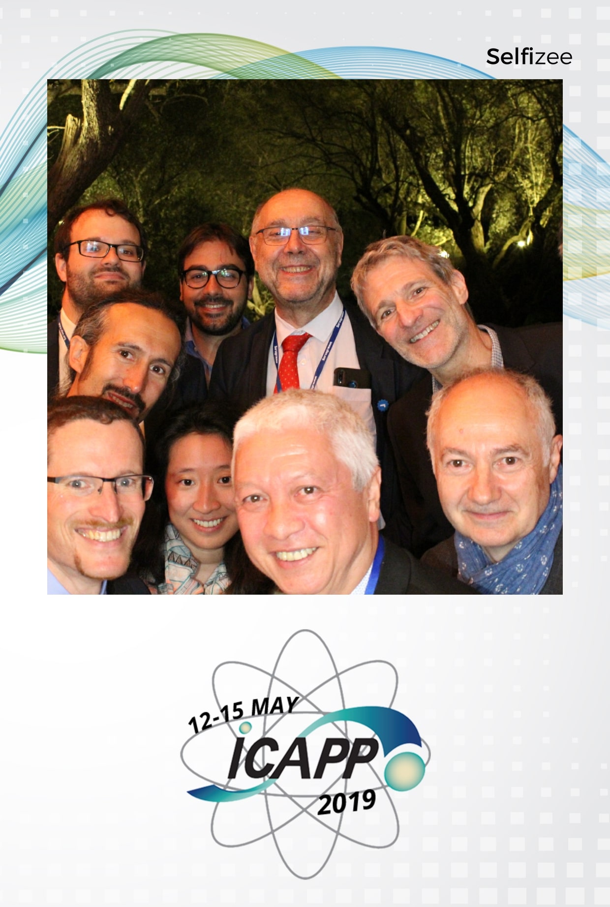 Photobooth connecté au congrès international ICAPP 2019 avec impressions photos soirée à la Bastide du Roy Antibes près de Cannes