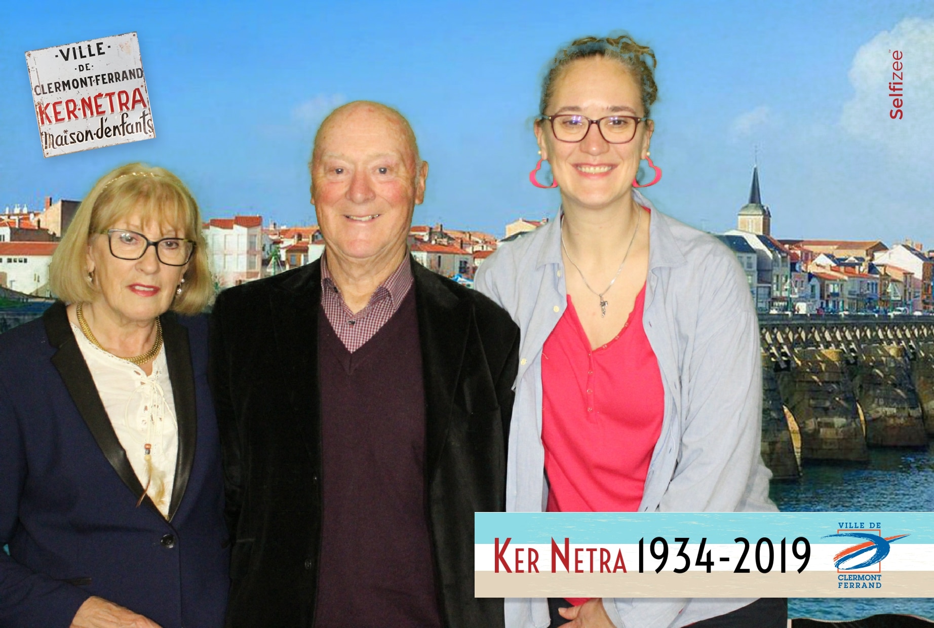 Borne selfie et animation fond vert à l'exposition des 85 ans Ker-Netra de la mairie Clermont Ferrand