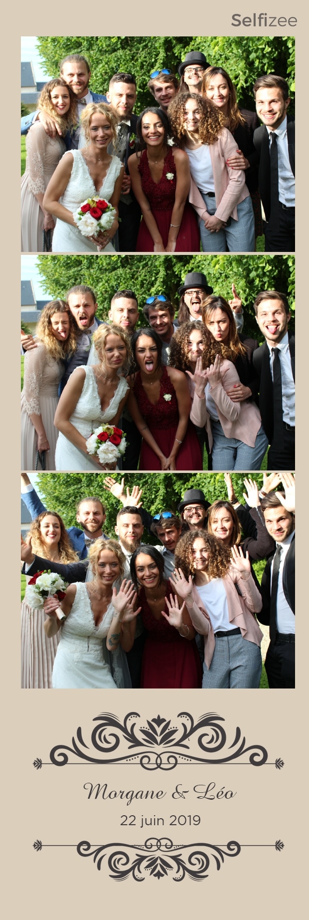 Borne photo mariage Caen et dans le Calvados avec impressions selfies et photos souvenirs personnalisées