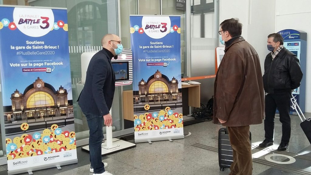 Animation photo pour la Gare de Saint-Brieuc, Bretagne, finale plus belle gare de France 2021