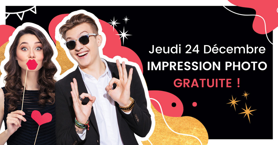 Impression gratuite borne photo selfie, Carrefour France