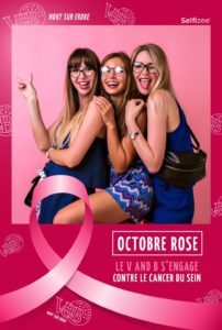 Photo polaroid pour Octobre Rose 2020 avec V&B