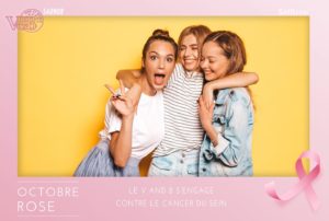 Photo polaroid pour Octobre Rose 2020 avec V&B