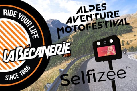 Animation fond vert pour La Bécanerie à l'Alpes Aventure Motofestival à Barcelonnette, PACA