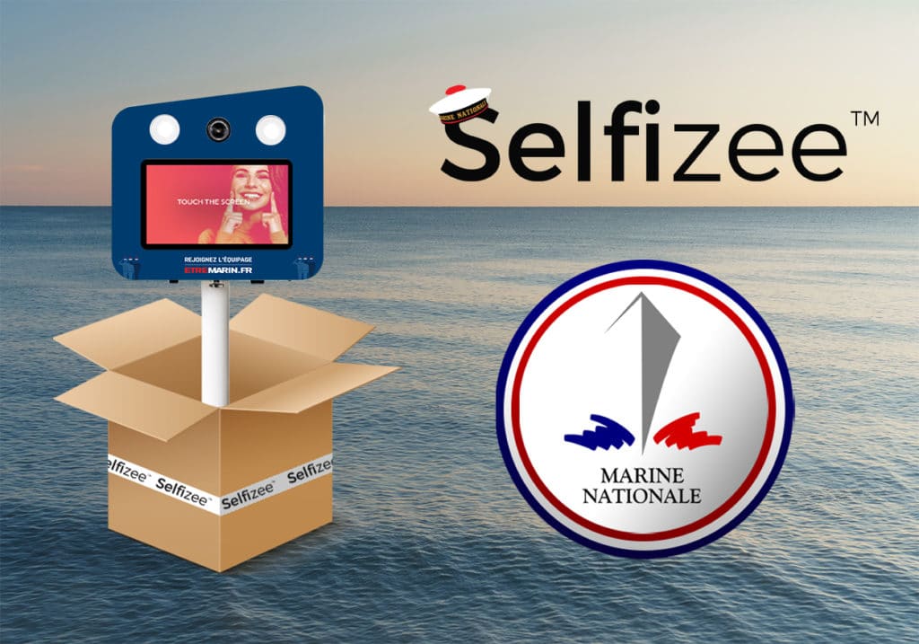 Vente de 8 bornes photos selfie Selfizee pour l'institution de la Marine Nationale