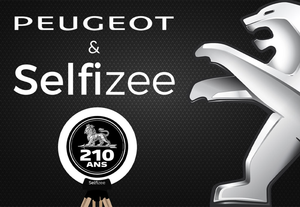 Animation borne photo selfie pour les 210 ans de Peugeot à Lorient (56) et Sélestat (67)