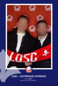 Cadre photo polaroid pour la rencontre LOSC-OL