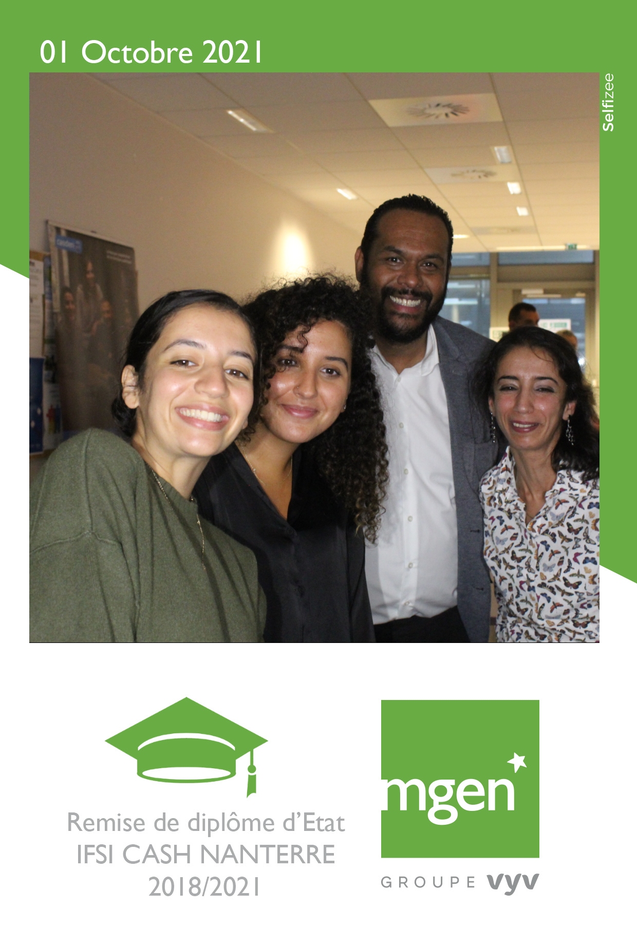 Remise des diplômes à Nanterre avec un photobooth