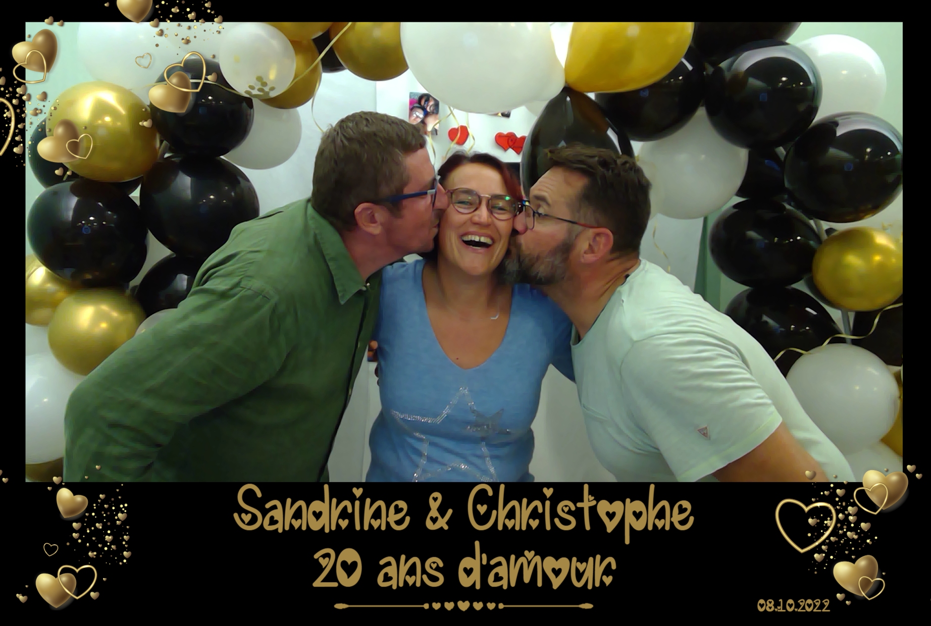 Photobooth lors d'une soirée de 20 ans de mariage à Chambery en Savoie