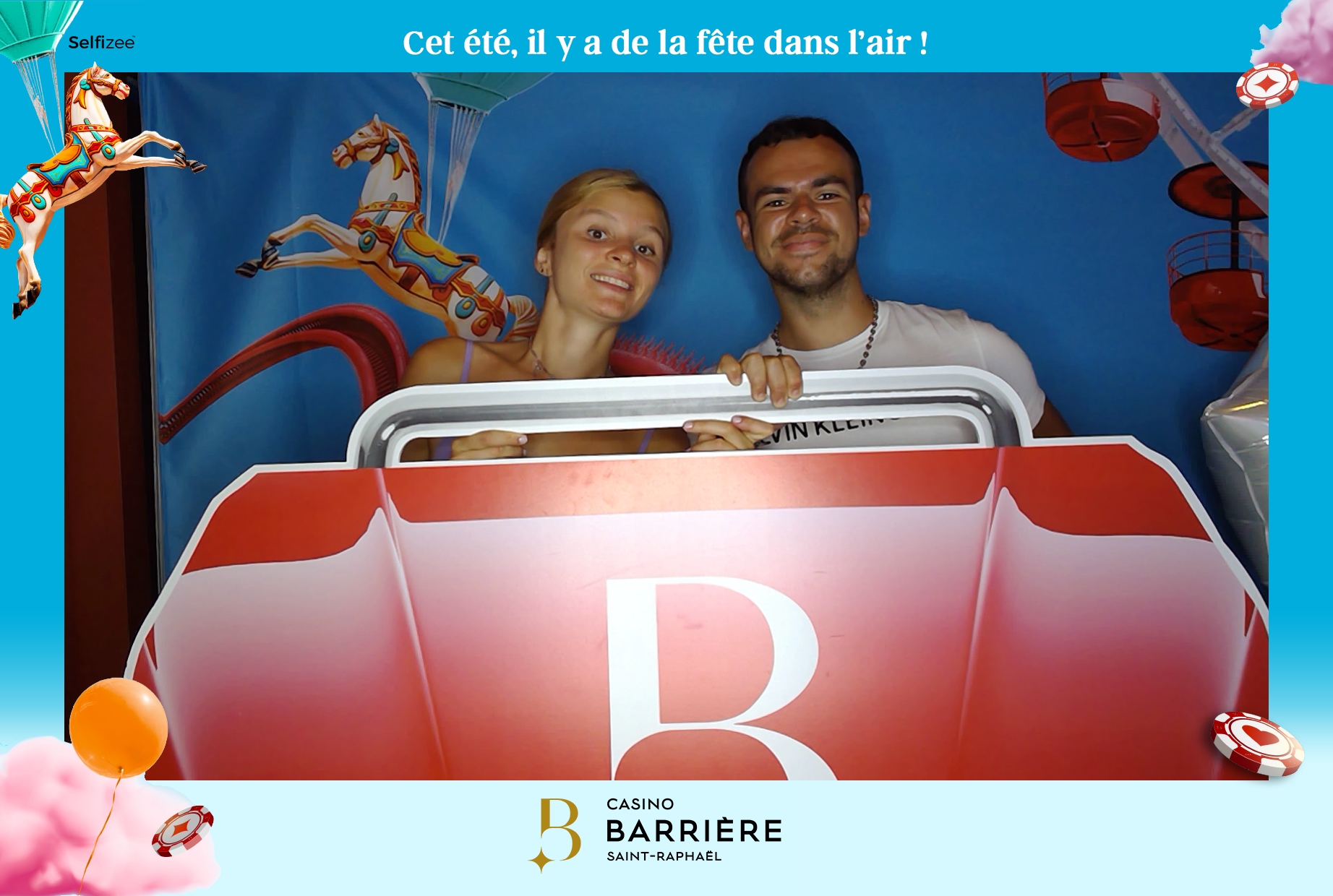 Location photobooth Saint-Raphaël, évènement particulier, thème parc d'attraction, montagne russe