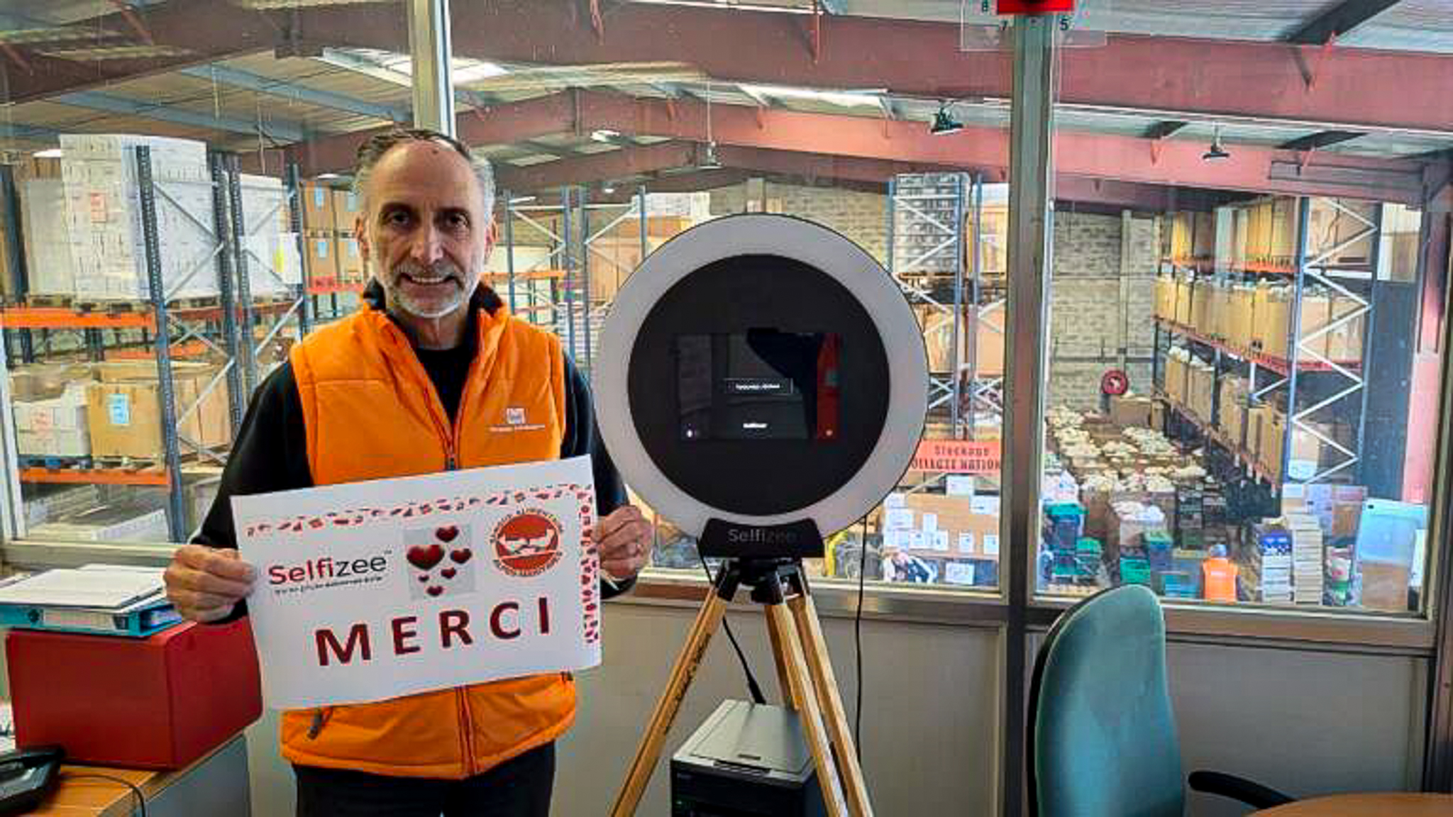 Photobooth geste solidaire banque alimentaire